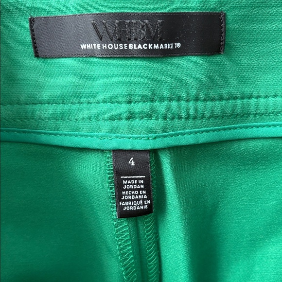 White House Black Market Vibrant - The Mariner Pant in  Green. Cute Buttons! - Picture 2 of 8